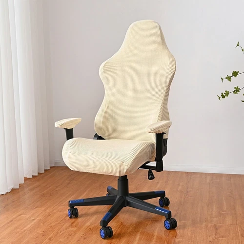 Funda de asiento para sillón de computadora Cubierta de silla para juegos de oficina Sillas de computadora Funda antideslizante - Imagen 3 de 47