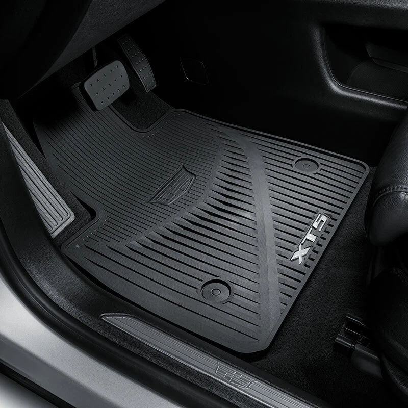 2017 2024 Cadillac XT5 All Weather Front Rear Floor Mats 85131486 Black OEM GM