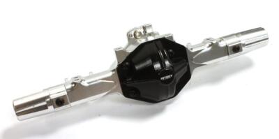 Assale Posteriore Integy In Alluminio Lavorato CNC Per Axial SCX-10, Dingo, Honcho &ndash; Colore Argento