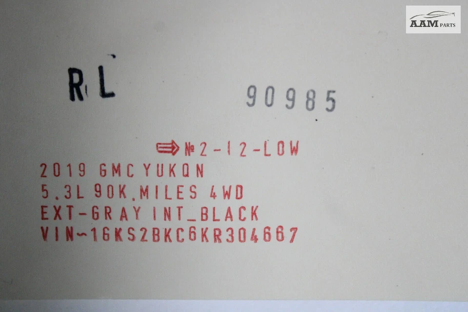 2016-2020 GMC YUKON FORRO DE TETO TRASEIRO ESQUERDO ALÇA DE ADERÊNCIA FABRICANTE DE EQUIPAMENTO ORIGINAL - Imagem 4 de 4