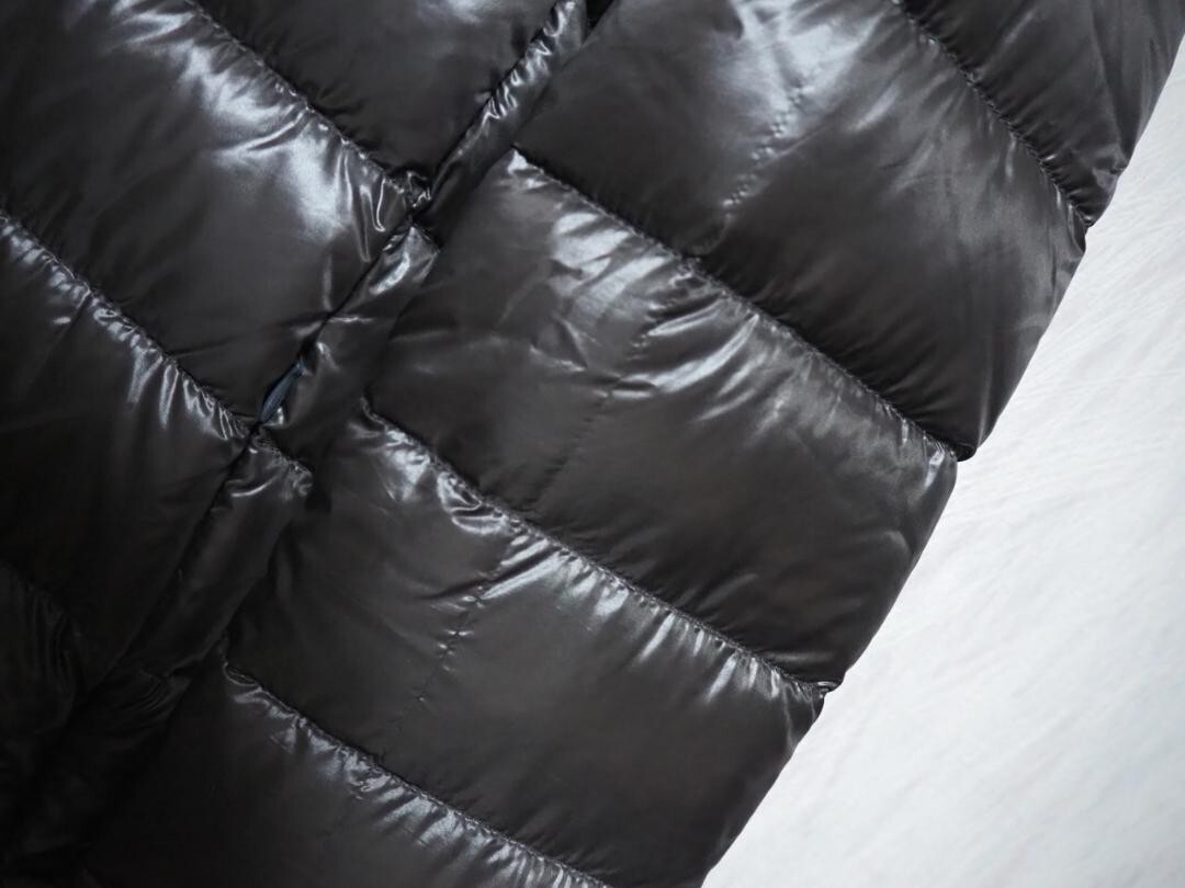 HERNO long down jacket 38 polyester navy Used fro… - image 7