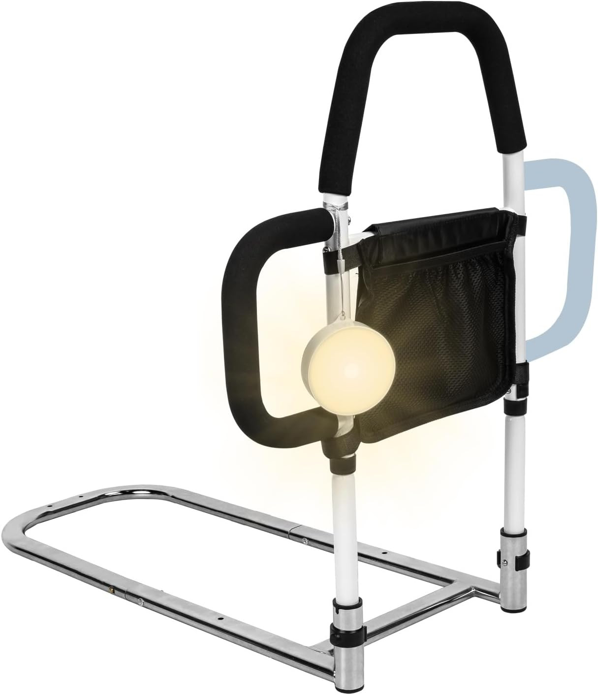 Bed Rails for Elderly Adults Safety with Motion Sensor Light & Double Foamed Gra