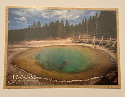Postcard Yellowstone National Park Morning Glory Pool WY Upper Geyser Basin