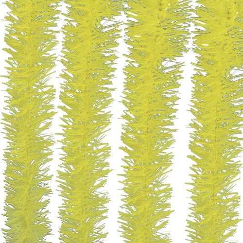 30FT Shiny Light Yellow Tinsel Garland Christmas Plastic Fringe Foil - Picture 5 of 5