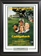 Chevy Chase Autographed Signed Framed Caddyshack 11x17 Movie Poster Beckett
