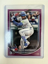 2025 Bowman Paper Fuchsia Border RC Rookie #75 Orelvis Martinez /299