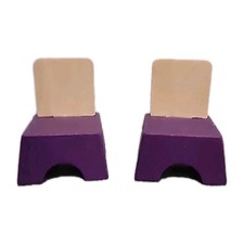 Melissa and Doug Fold and Go Wooden Dollhouse Replacement Piece Part Wood Chairs