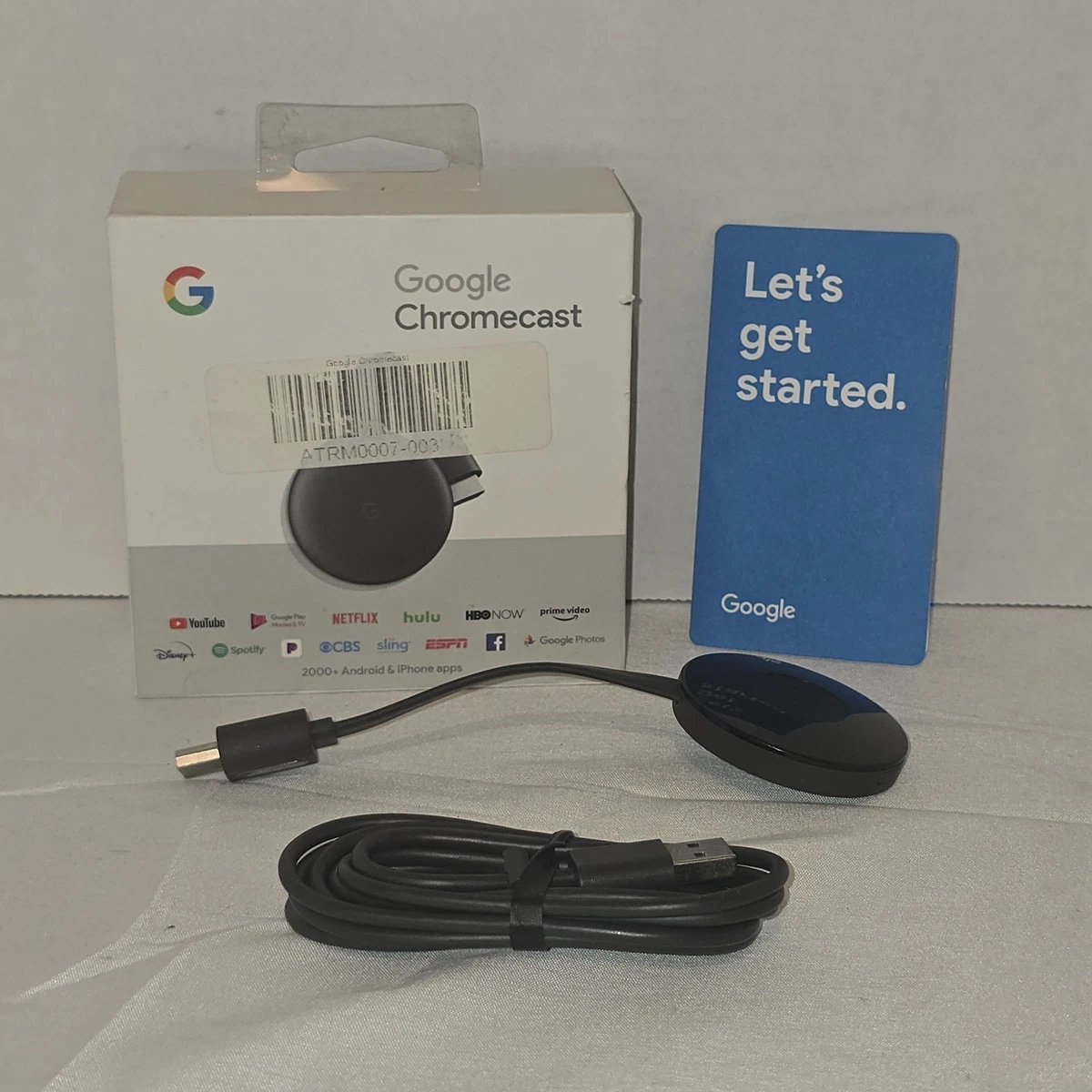 Google Chromecast (3rd Generation) Wi-Fi HDMI Media Streamers for