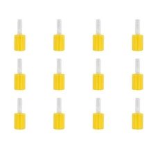 12 Rolls Yellow Color Extended Core Stretch Wrap Shrink Film 5" x 1000' 80 Gauge