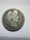 1902 S Barber 25c Quarter 90% Silver