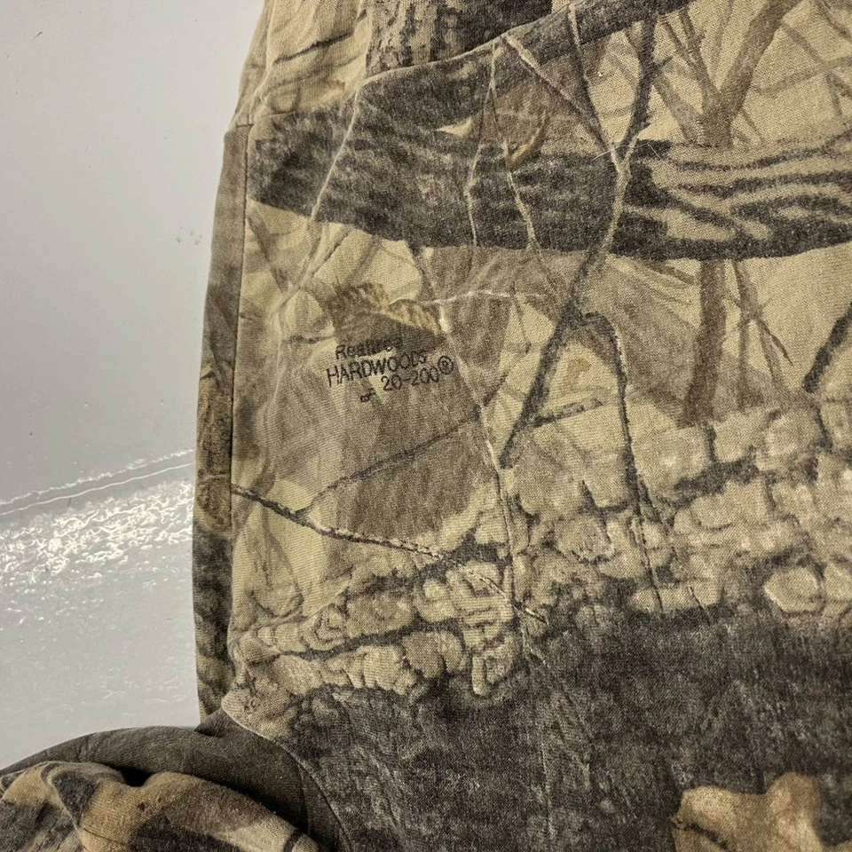 Sudadera con capucha vintage años 90 Realtree camuflada con cremallera años 90 Foto 3 de 4