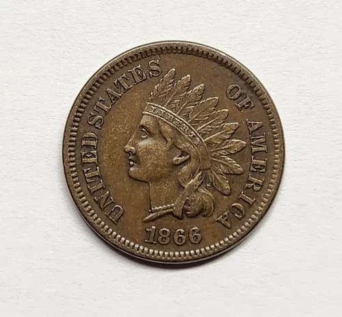 1866 Indian Head Cent – Very Choice VF/XF