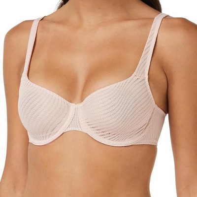Triumph Harmony Spotlight W01 Womens Underwired Minimizer Bra Size 70D Fig Pink