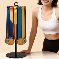Medal Hanger Hanging Rack Rotatable Metal Tabletop Display Stand Award Holder