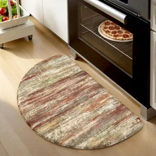 Anti Fatigue Kitchen Mats for Floor 18"x28" Half Circle Cushioned Kitchen Flo...