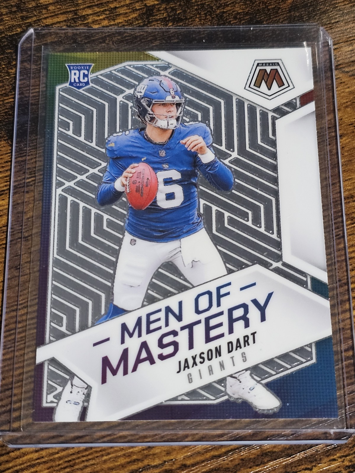 2025 Panini Mosaic - Jaxson Dart Rookie Men of Mastery #20 New York Giants RC
