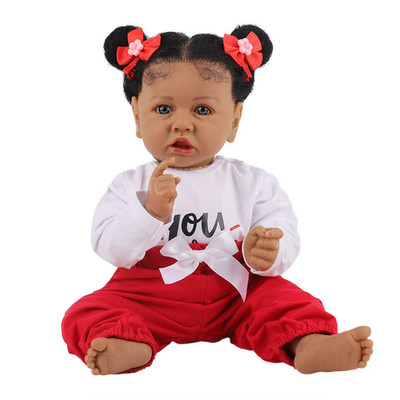 Maihao Lifelike Reborn Baby Dolls Girls Black Reborn Doll Soft Body Realistic
