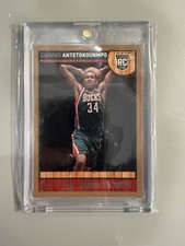 Giannis Antetokounmpo 2013 GOLD Hoops Rookie Card #275 NEWEST MIAMI HEAT. rookie card picture