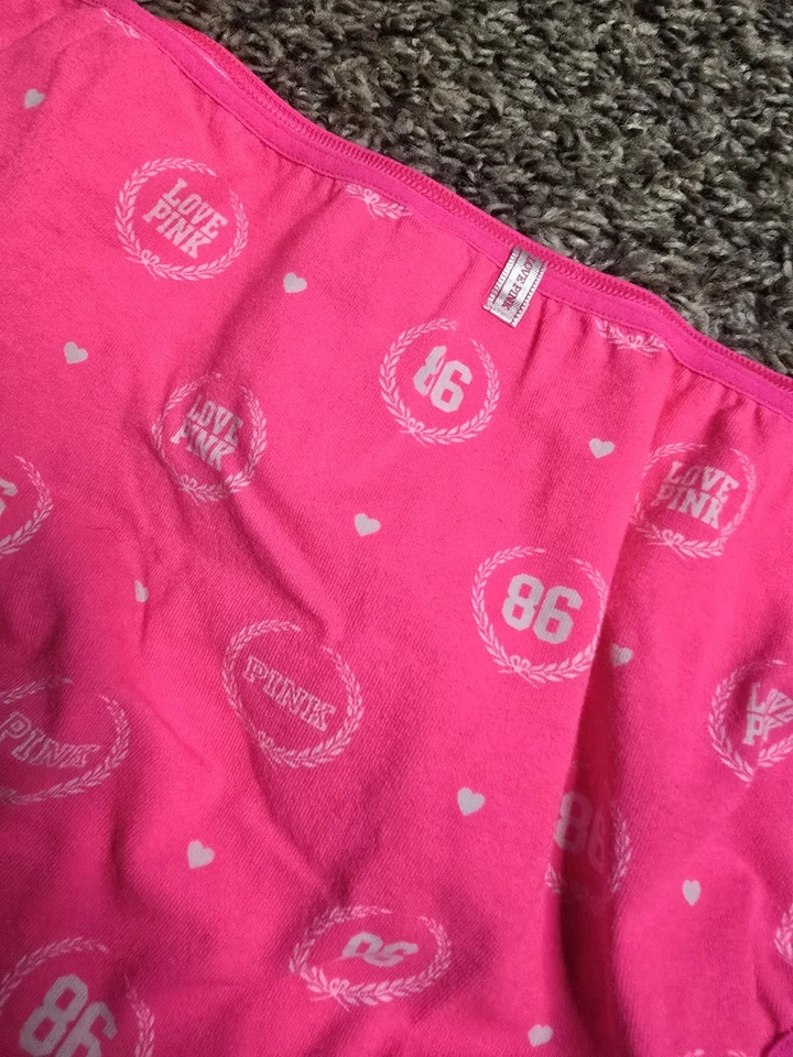 Vtg Pink Victoria Secret Panties Extra Low-Rise Bikini M Love Pink - Image 4 of 4
