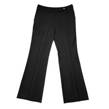 Tory Burch Womens 10 Black Wool Wide Leg Dress Career Office Pants Minimalist