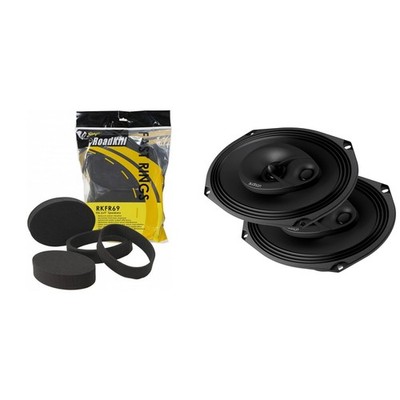 Audison APX 690 Prima Series 6 x 9'' 3-Way Coaxial Speakers with RKFR69 Roadki...