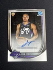 2025-26 Bowman Chrome John Tonje Rookie RC Auto Utah Jazz