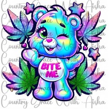 Sublimation Print Bear Bite Me Ready Press Paper Ink Heat Transfer