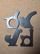 Lot of 4 Mixed Tattoo Machine Sideplates 1018 Steel Made In USA