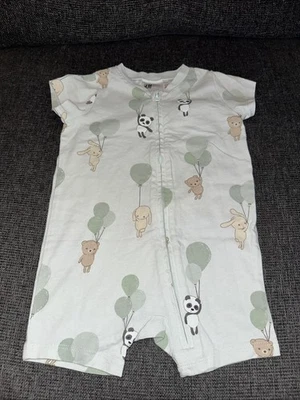 Einteiler Gr.68 H&M Sommer Pyjama Schlafanzug Top Zustand 100% Baumwolle - Bild 1 von 4