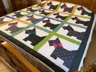 Scottie Dog Quilt - 79x79 Inch Square Throw or Full Bed Quilt — photo 3