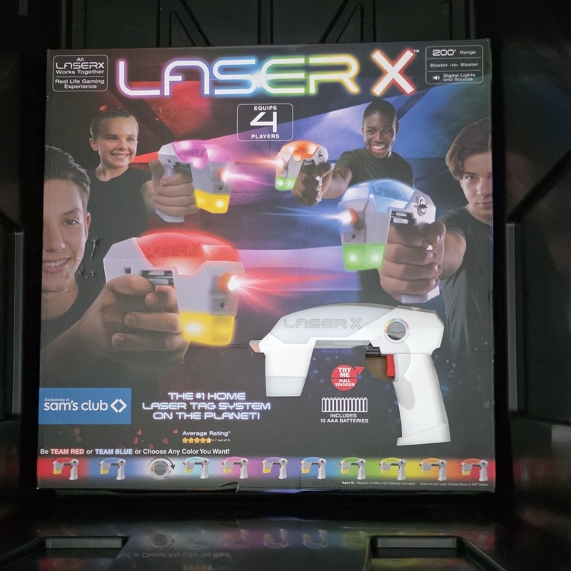 Laser X Micro Blasters 4 Player Laser Tag Set w/ 4 Blasters & 4 Armbands 88148