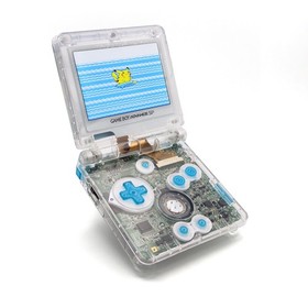 Nintendo Gameboy Advance SP IPS V5 Screen Surfing Pikachu USB-C Charging