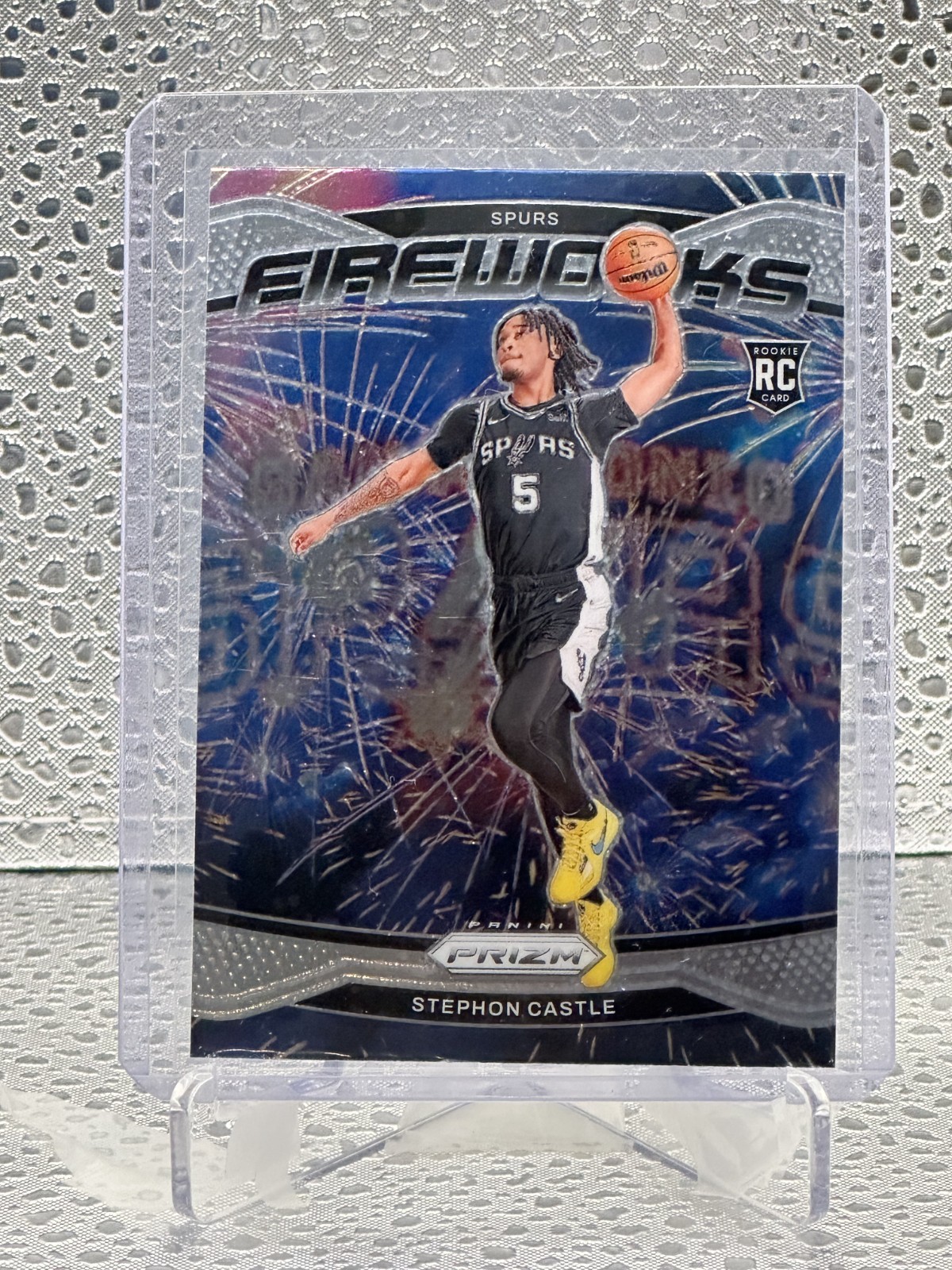 2024-25 Panini Prizm Fireworks #13 Stephon Castle (RC)