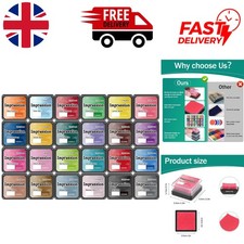 Extra Thick Water-Based Ink Pads: 24 Vintage Colors for Your Scrapbook Creations
