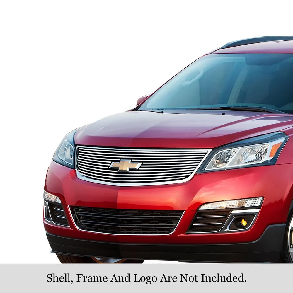 For Chevy Traverse 13-17 Main Grille 1-Pc Silver Hairline 8x6 mm Horizontal