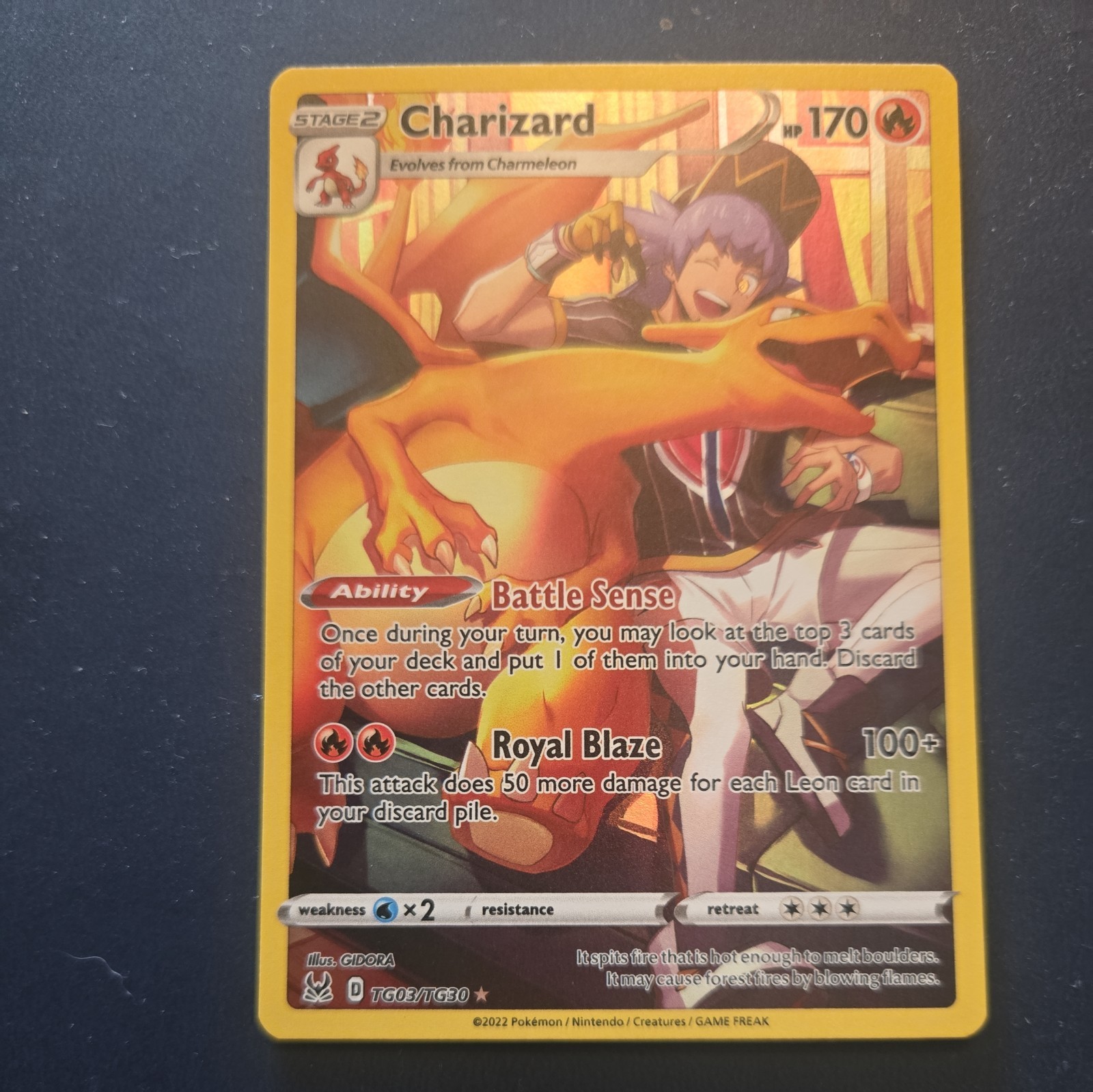 Charizard Tg03/Tg30 Swsh11: Lost Origin Trainer Gallery Holo