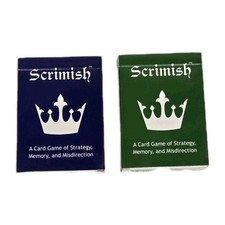 SCRIMISH 2 Player Card Game 2 Decks Strategy Memory &