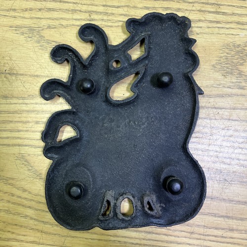 Vintage Rooster Cast Iron Spoon Holder - Picture 3 of 5