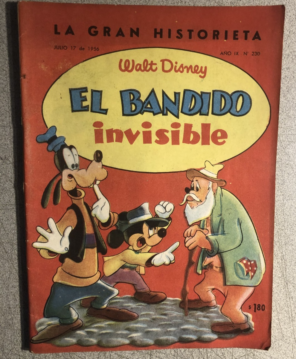 MICKEY MOUSE & GOOFY (1953 Argentina) Spanish language color comic
