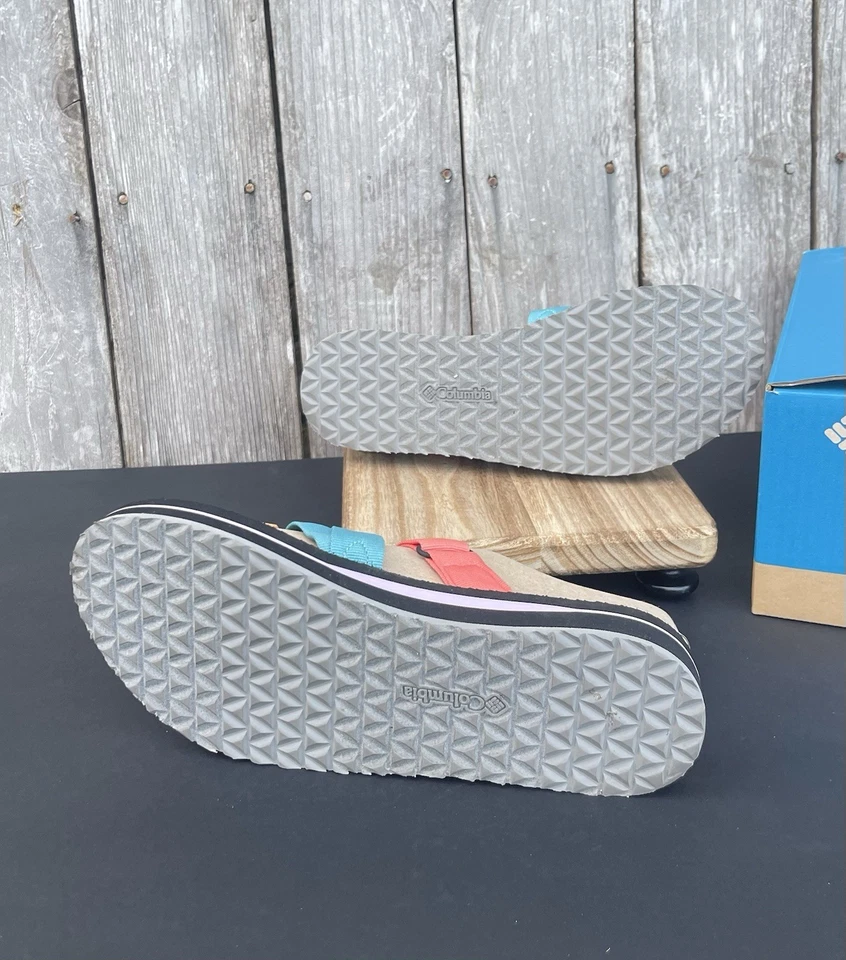 Sandalia Columbia Alava Slide Multicolor Lychee/Pacific Rim Para Mujer Talla 10 Nueva con Etiquetas Foto 4 de 4