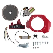 Electric Start Kit For Honda GX160 GX200 Starter Motor Box Key Switch