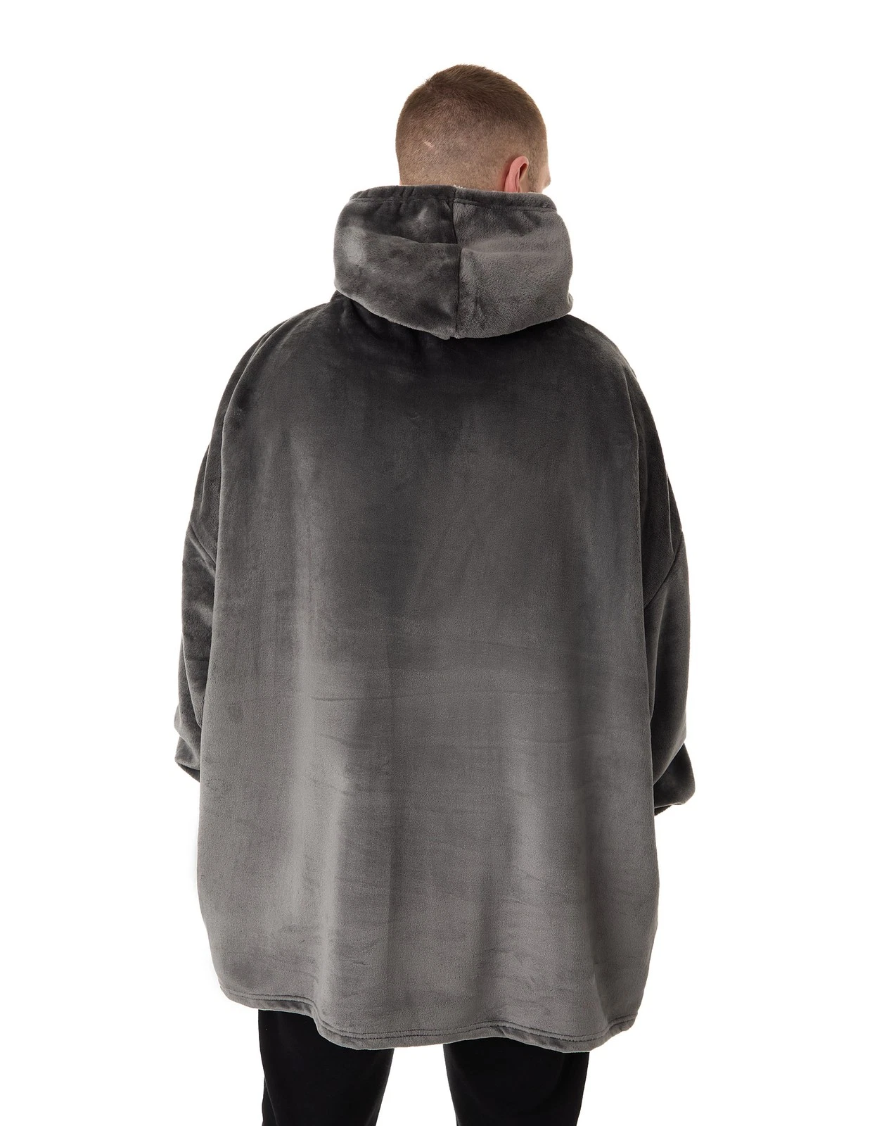 Nirvana Black Logo Blanket Hoodie Men