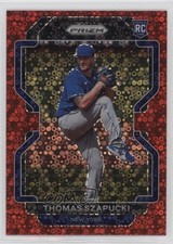 2022 Panini Prizm Tier II Red Donut Circle Prizm 3/99 Thomas Szapucki #122 10k8