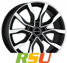 MAK Highlands black mirror 8x18" ET40 LK5 127 ML 71.6 Alufelgen 18 Zoll