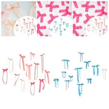 12Pcs Bow Wall Decor Sturdy Decorative DIY for Room Baby Shower Party Favor