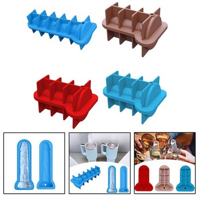 Silikon Eiswürfelform mit Schnellverschluss Design 3D Erwachsene Spoof Muster