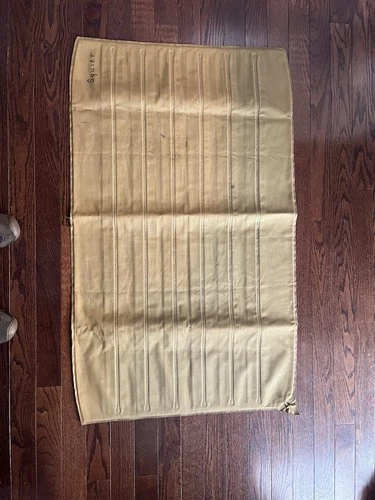 Vintage Tapatco Inflatable Camping Air Mattress Canvas Military WW2 Era