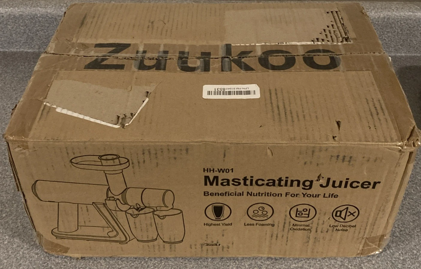 ZUUKOO Slow Juicer Masticating Juicer Machine Cold Press Extractor EasyClean