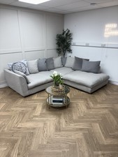 Grey DFS Bampton Small Pillow Back Left Hand Facing Sofa - Delivery Available