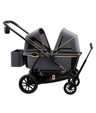 Pamo Babe Double Stroller Tandem Stroller for 2 Kids Push Pull Kids Wagon